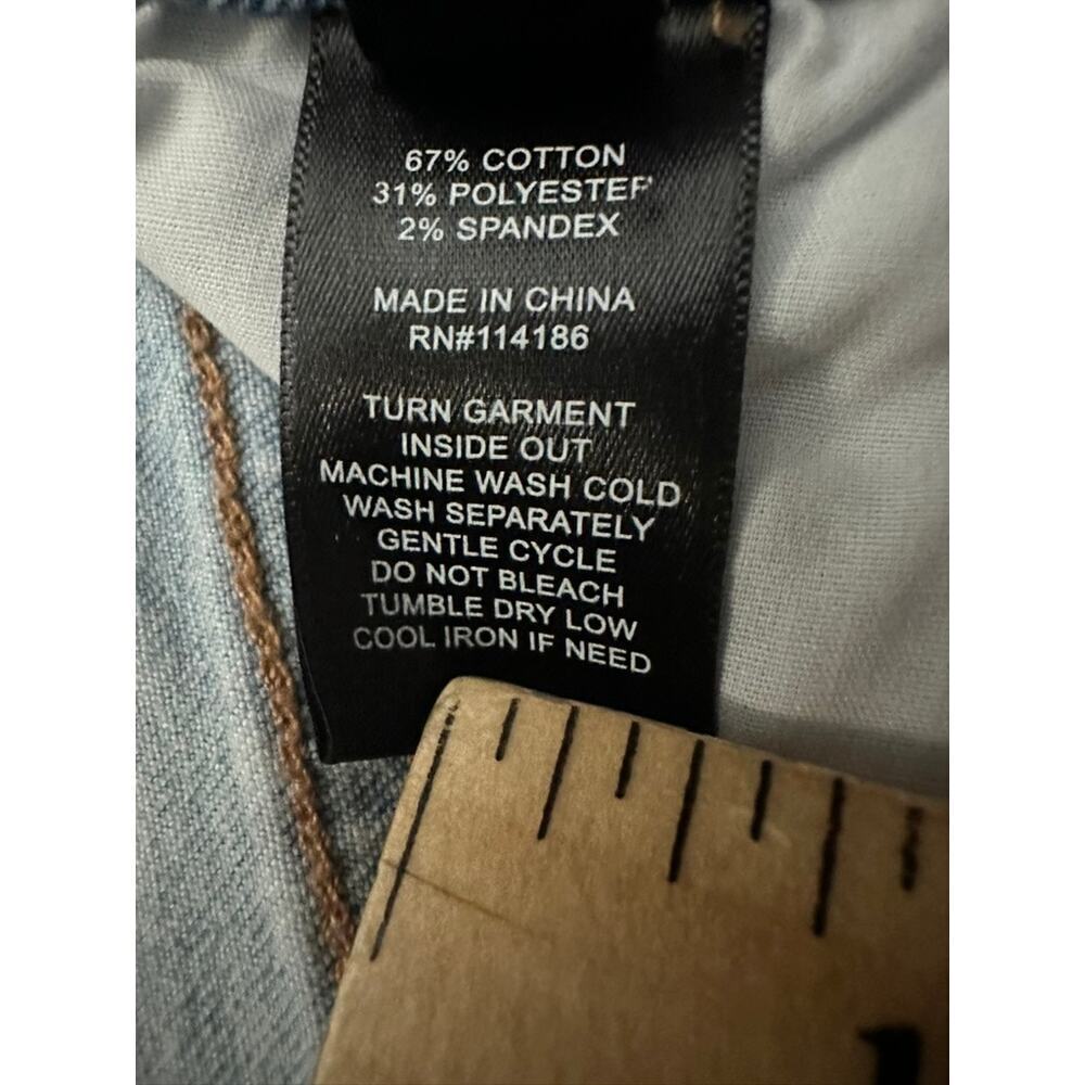 Frye Jeans High Rise Cuffed Crop Stevie Wash Denim Size 16/34 Inseam NWT - Picture 6 of 7